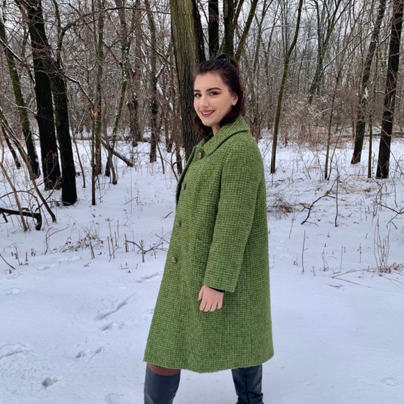 Green Peacoat - Picture 2 of 4